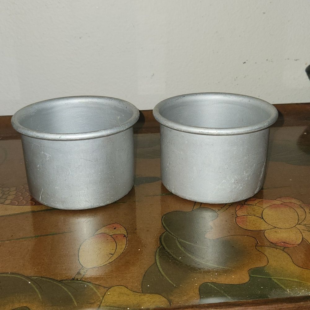 Fat Daddio's Pro Series Anodized Cake Pan 4" x 3" Set of 2